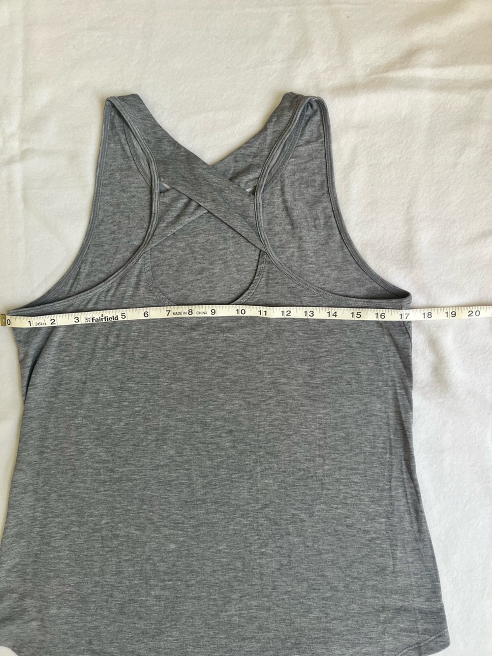ATHLETA Gray Cross-Back Performance Tank Top - Picture 7 of 8